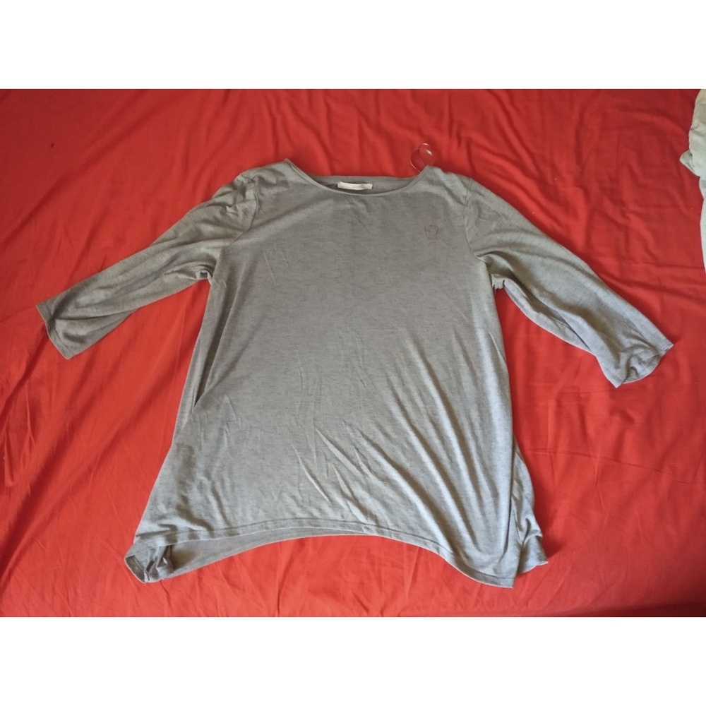 Long Sleeve Top Women's Gray Heathered